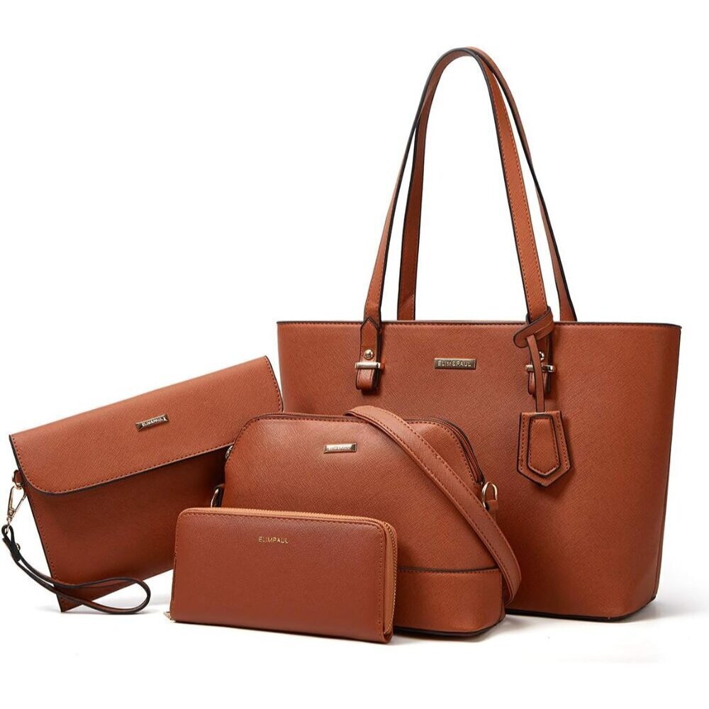 Women Fashion Synthetic Leather Handbags Tote Bag Shoulder Bag Top Handle Satche